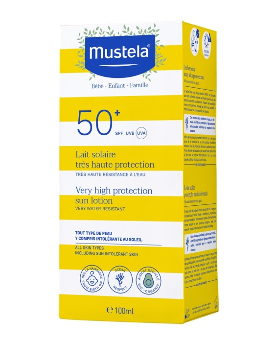 Leche solar muy alta protección SPF 50+ 100 ml Mustela