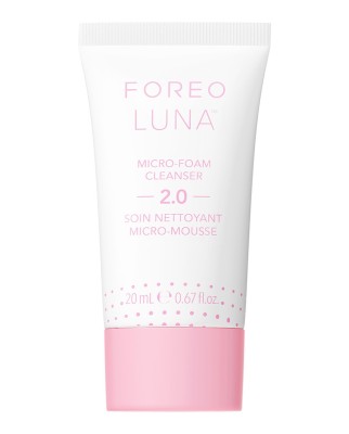 LUNA™ Gel limpiador facial diario de suave microespuma 20 ml FOREO