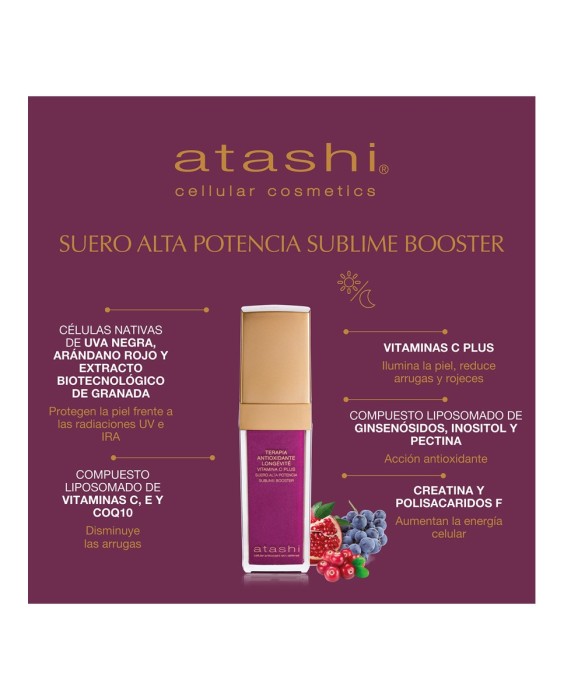 Suero Antioxidante Longetive Vitamina C Plus Booster 30ml Atashi