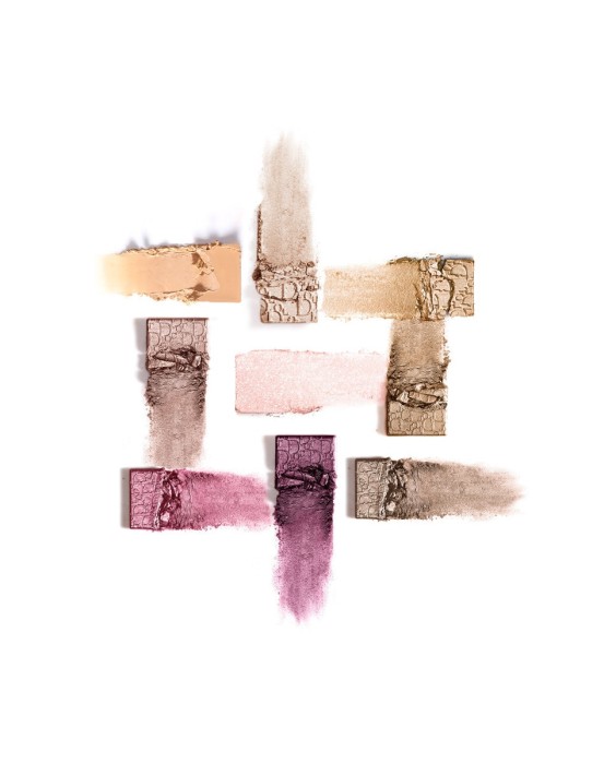 Paleta de ojos ultrapigmentada multitextura base, sombra, iluminador, liner