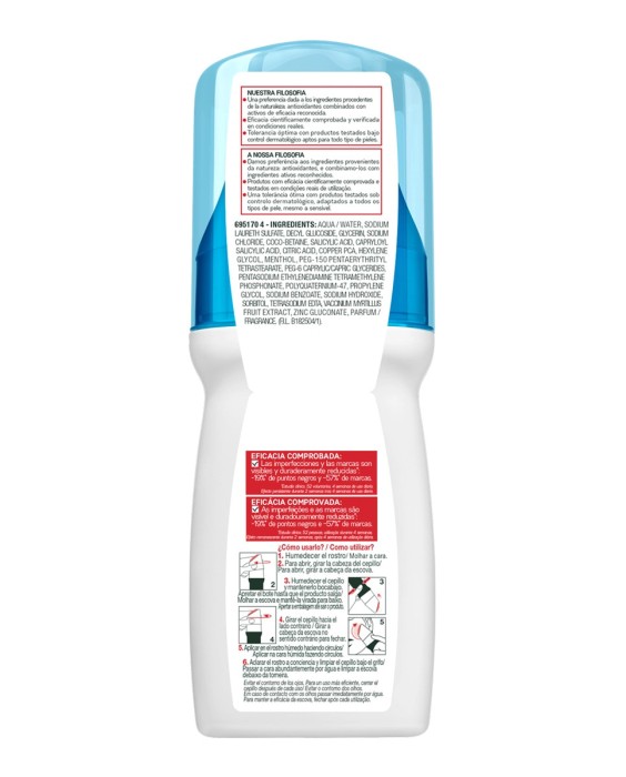 Cepillo exfoliante Skin Active PureActive Garnier