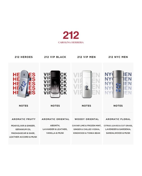 Eau de Toilette masculino 212 Heroes Carolina Herrera