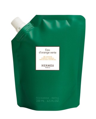Hermès Eau d'Orange Verte 200мл гель для душа для тела и волос, рефилл