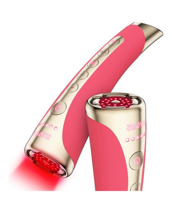 FAQ™ 102 Dispositivo profesional de rejuvenecimiento facial con radiofrecuencia, electroestimulación muscular y terapia de luz LED Pink Ruby