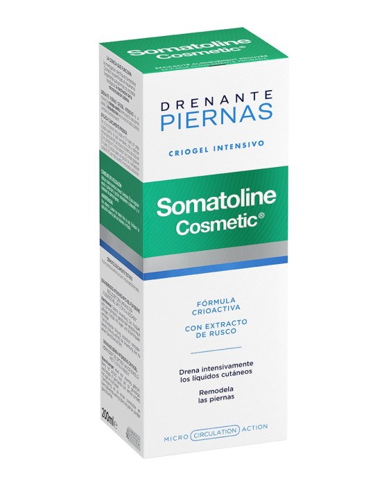 Somatoline Drenante Remodelante Piernas 200мл Дренажный гель для ног