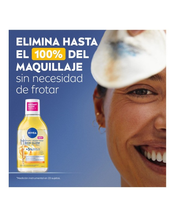 Agua Micelar Con Sérum Skin Glow 400 ml Nivea