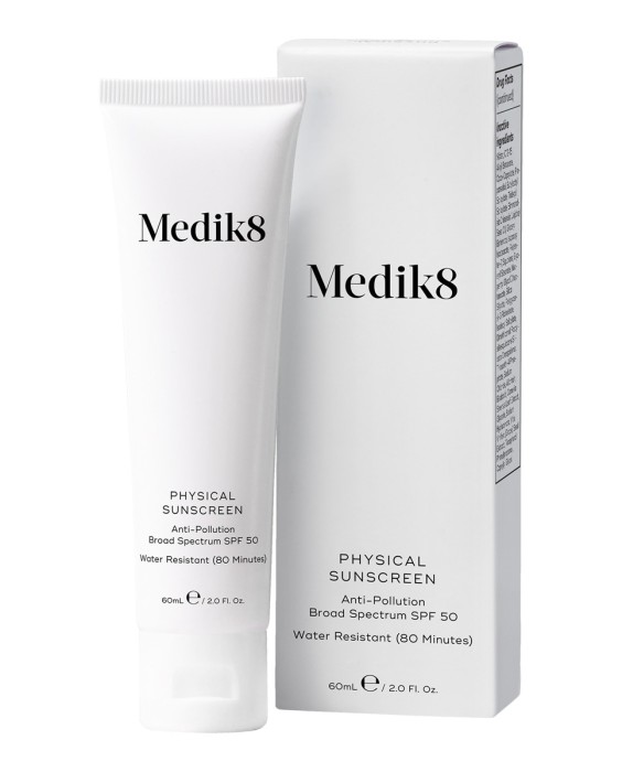 Protector solar facial Physical Sunscreen SPF50 60 ml Medik8