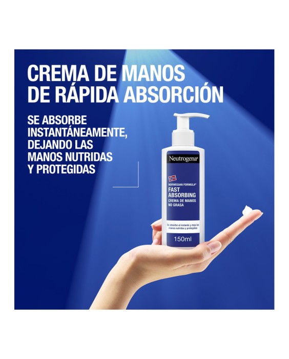Crema de manos Rápida Absorción Dosificador Neutrogena