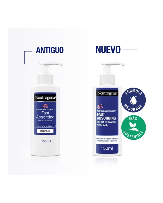 Crema de manos Rápida Absorción Dosificador Neutrogena