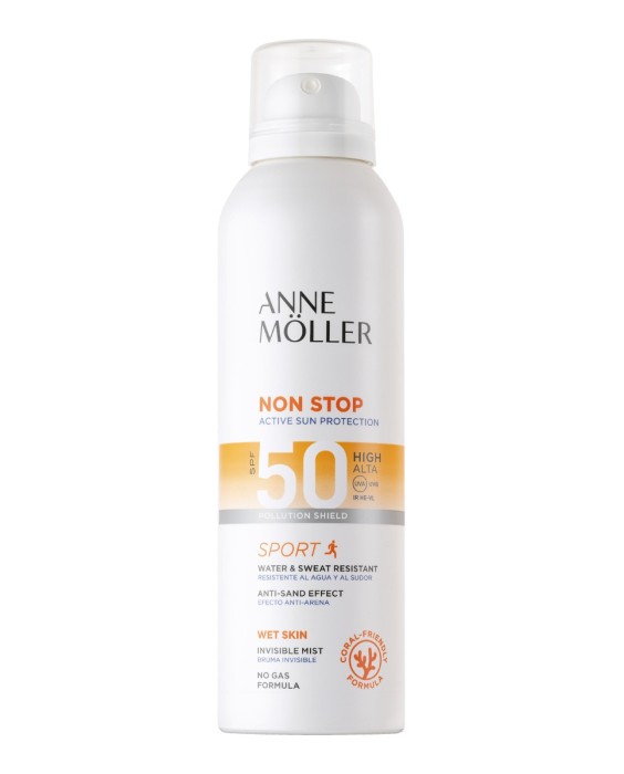 Anne Möller Non Stop Active Sun Protection SPF50 150мл солнцезащитный спрей