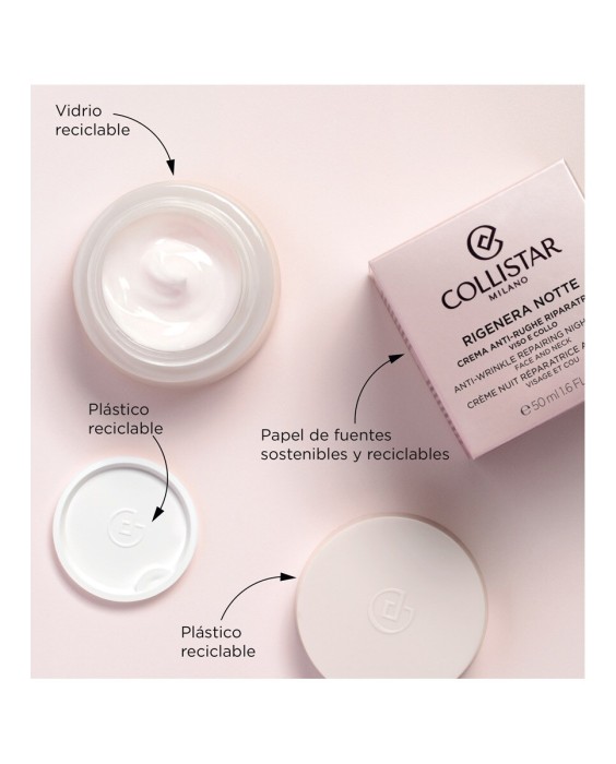 Crema de noche Rigenera reparadora rostro y cuello  50 ml Collistar