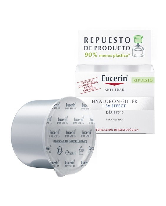 Recarga Crema de Día Hyaluron Filler Piel Seca SPF15 Eucerin