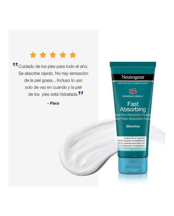 Crema de pies Absorción Inmediata Neutrogena