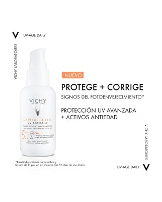 Fluido fotoprotector diario Capital Soleil UV Age SPF50+ 40 ml Vichy