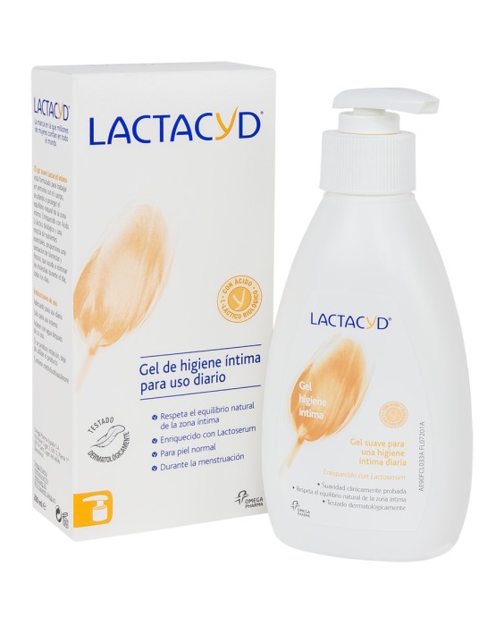 Gel Higiene Íntima diaria con ácido láctico 400 ml Lactacyd