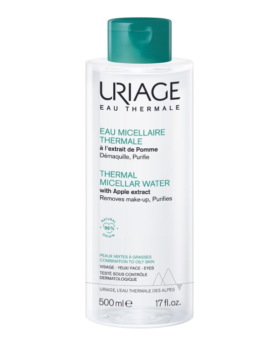 Agua Micelar Termal Pieles Mixtas a Grasas 500 ml Uriage