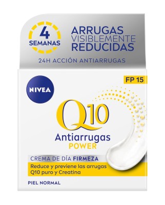Crema Día Q10 Power Antiarrugas Y Firmeza Piel Normal Fp 15 50 ml Nivea