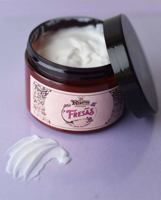 Crema rosa mosqueta aroma fresas 300ml Mi Rebotica