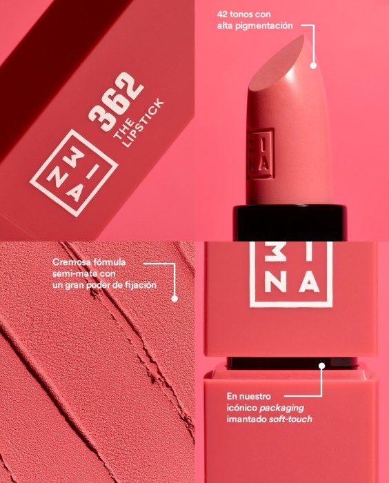 Barra de labios The Lipstick MINI tamaño viaje 1,2g 3INA