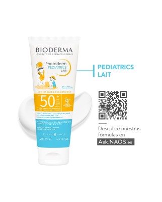 Leche solar para niños Photoderm Pediatrics Lait SPF50+ 200 ml Bioderma