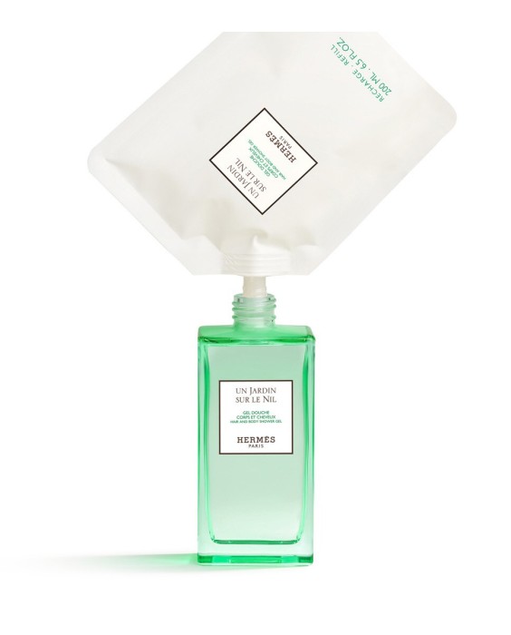 Hermès Un Jardin sur le Nil 200мл гель для душа для тела и волос, рефилл