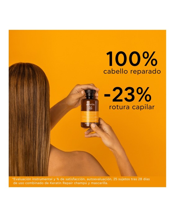 Champú Keratin Repair Nutritivo & Reparador con Miel y Queratina Vegetal Apivita