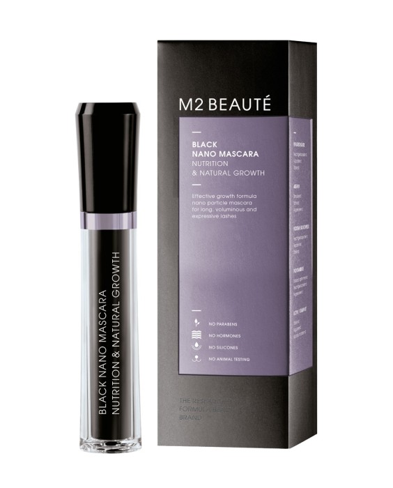 Máscara de pestañas Black Nano Mascara Nutrition & Natural Growth 6 ml M2 Beauté