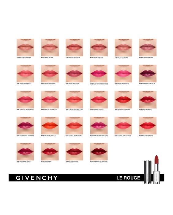 Barra de labios Le Rouge Semi-Mate e Hidratante Givenchy