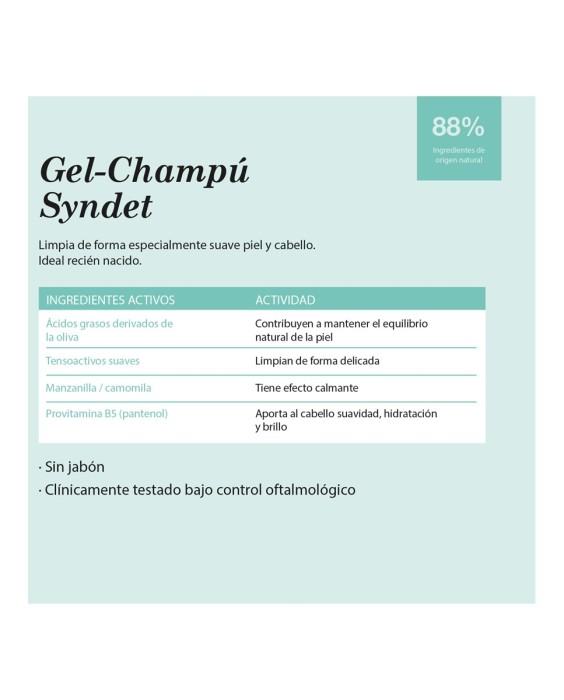 Gel-champú Pediátrico Syndet Suavinex