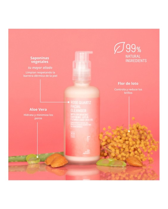 Gel Limpiador facial Rose Quartz Cleanser 200 ml Freshly Cosmetics