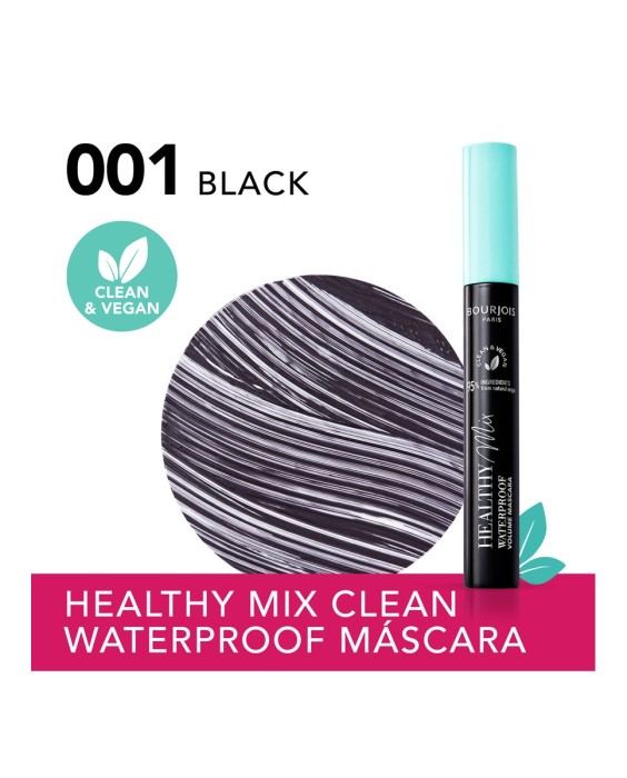 Máscara de Pestañas Healthy Mix Water Proof 10 ml Bourjois