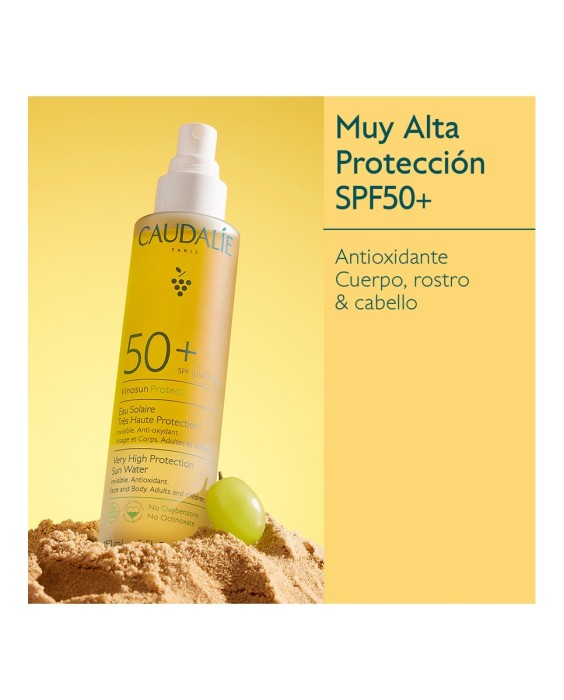 Agua De Muy Alta Protección SPF50+ Vinosun 150 ml Caudalie