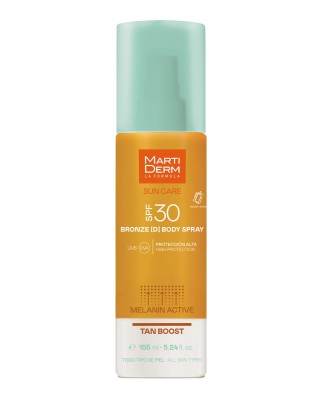 Martiderm Bronzed Body SPF30 155мл Двухфазный солнцезащитный спрей для тела 