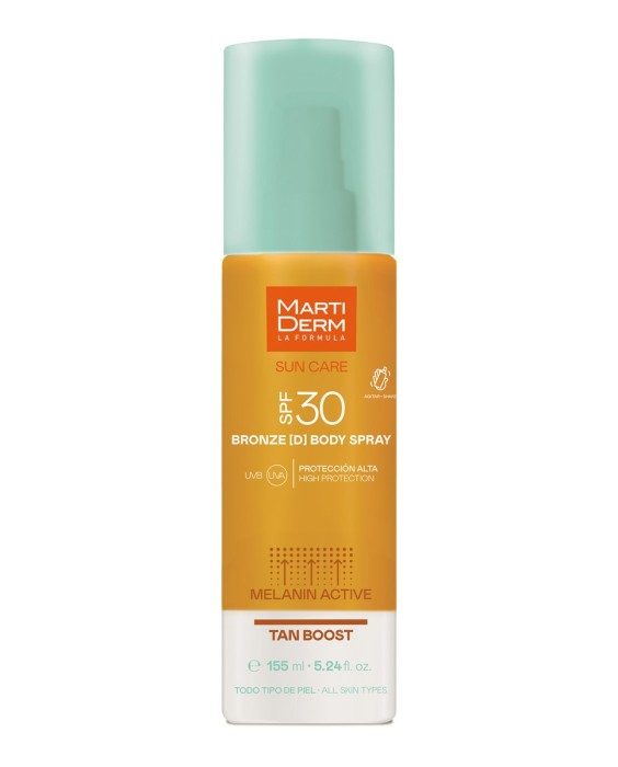 Martiderm Bronzed Body SPF30 155мл Двухфазный солнцезащитный спрей для тела 