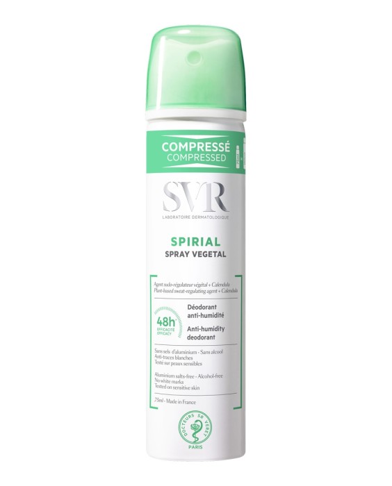 Desodorante antihumedad de 48 horas Spirial Spray Vegetal 75 ml SVR