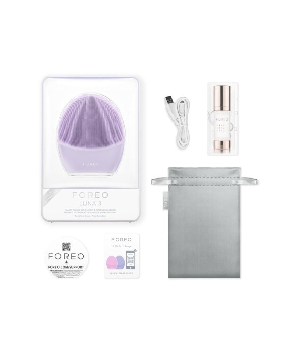LUNA ™ 3 - Dispositivo de limpieza facial sónico y masajeador antiedad para piel sensible Sensitive Skin FOREO