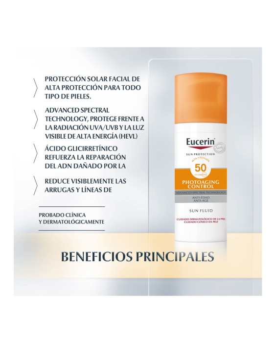Eucerin Photoaging Control SPF50 солнцезащитное средство для лица