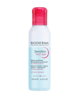 Desmaquillante bifásico micelar para ojos Sensibio H2O eye 125 ml Bioderma