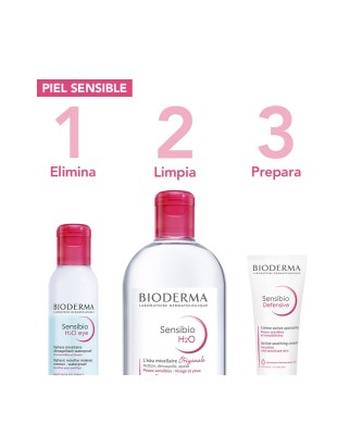 Desmaquillante bifásico micelar para ojos Sensibio H2O eye 125 ml Bioderma