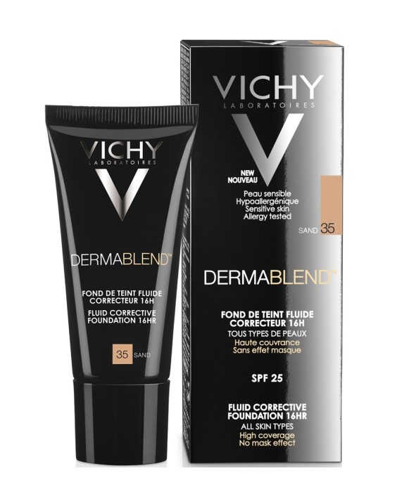 Fondo de Maquillaje Vichy Dermablend Fluido Corrector Alta Cobertura 16H Vichy