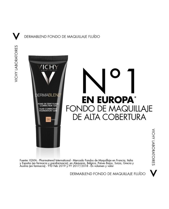 Fondo de Maquillaje Vichy Dermablend Fluido Corrector Alta Cobertura 16H Vichy