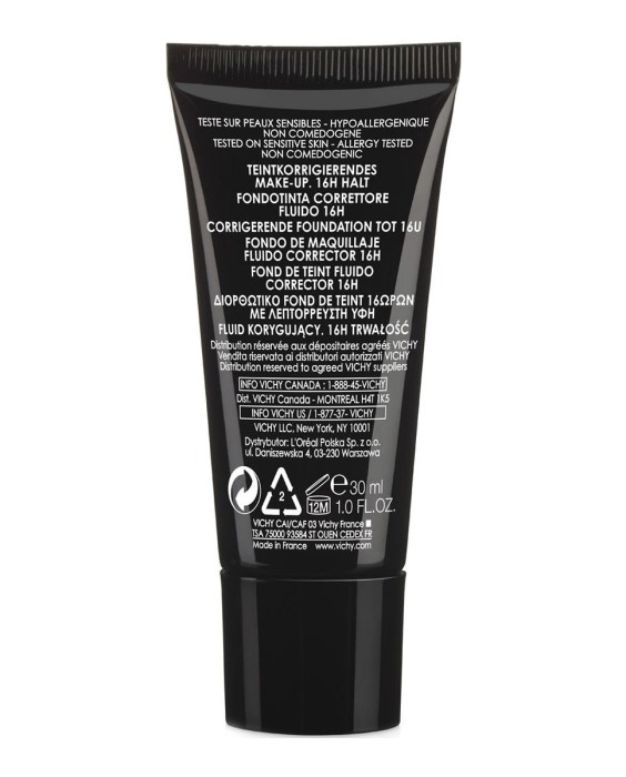 Fondo de Maquillaje Vichy Dermablend Fluido Corrector Alta Cobertura 16H Vichy