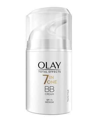 BB Cream antiedad Total Effects 7 en 1 SPF 15 tono medio a oscuro Olay
