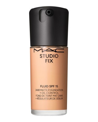 Base de maquillaje mate Studio Fix Fluid SPF15 control de grasa y brillos M.A.C.