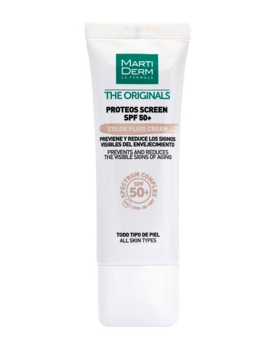 Protección solar facial Proteos Screen SPF 50+ Color Fluid Cream 40 ml MartiDerm