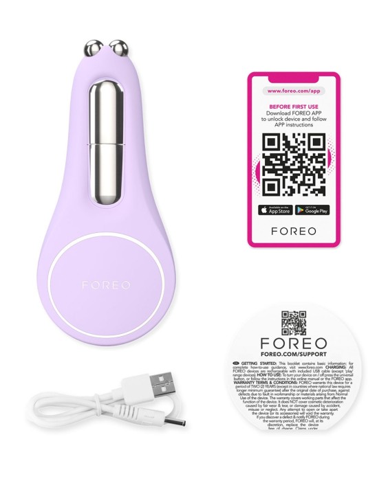 BEAR™ 2 eyes & lips dispositivo de microcorrientes Lavender FOREO