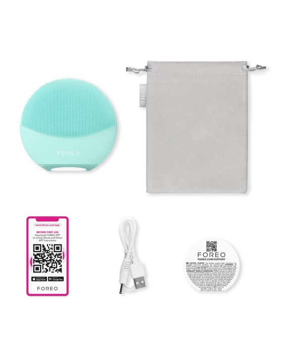 LUNA™ 4 mini - Dispositivo inteligente de limpieza facial con 2 zonas para todo tipo de pieles Artic Blue FOREO