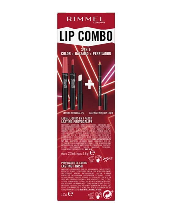Pack labial Lasting Finish Fav Red Rimmel