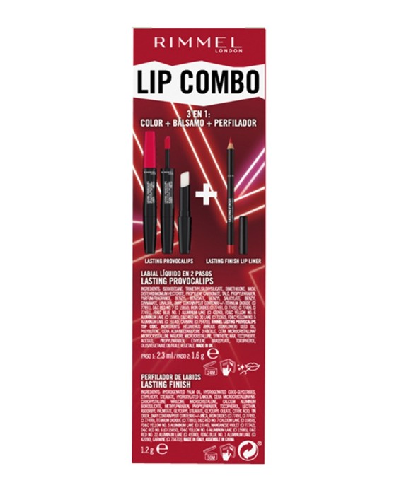 Pack labial Lasting Finish Fav Red Rimmel