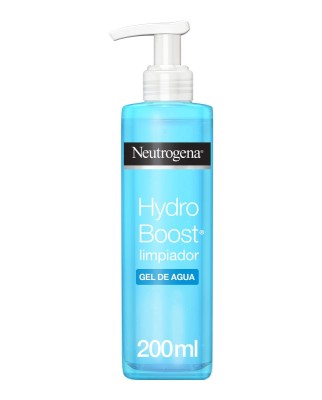 Gel de Agua Limpiador Facial  Hydro Boost con Ácido Hialurónico para Pieles sensibles 200 ml Neutrogena